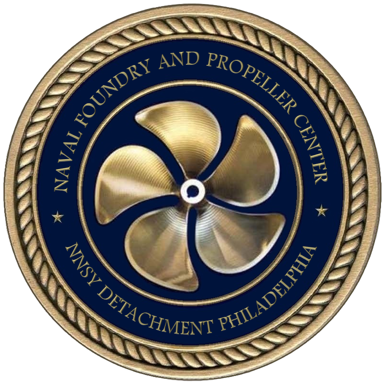NAVAL FOUNDRY AND PROPELLER CENTER NNSY DETACHMENT PHILADELPHIA logo graphic NAVAL FOUNDRY AND PROPELLER CENTER NNSY DETACHMENT PHILADELPHIA logo graphic
